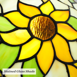 Sunflower Tiffany Style Stained Glass Table Lamp