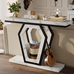 47" Console Table – Marble Texture