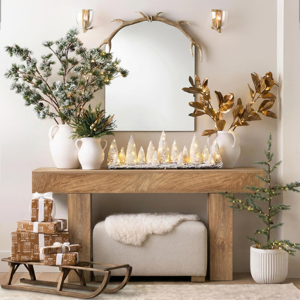 70-Inch Farmhouse Console Table – Entryway Sofa Table