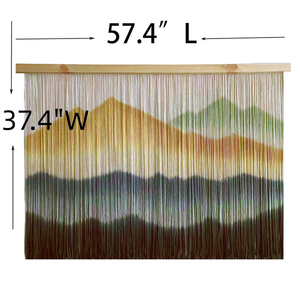 Extra Large Macrame Wall Hanging Dip-Dyed Tapestry
