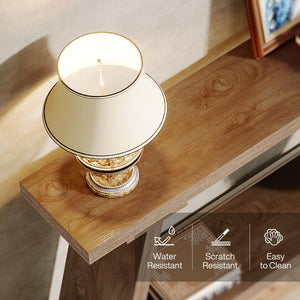 70.9" Industrial Sofa Console Table with 2-Tier Storage