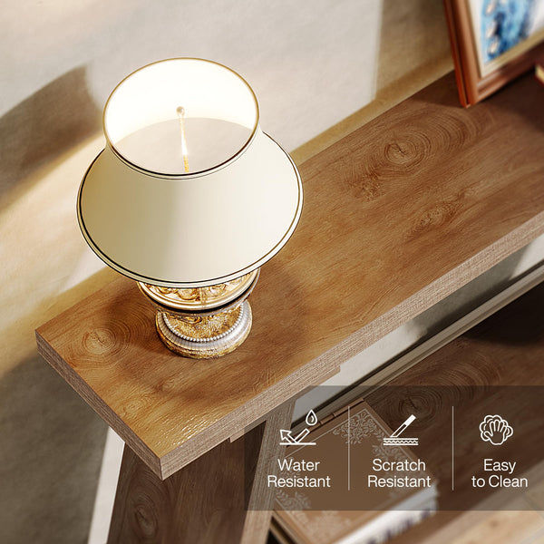 70.9" Industrial Sofa Console Table with 2-Tier Storage