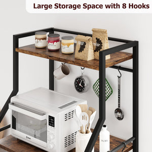 5-Tier Kitchen Baker's Rack with Microwave Stand