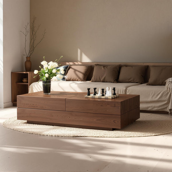 Expandable Coffee Table with Storage