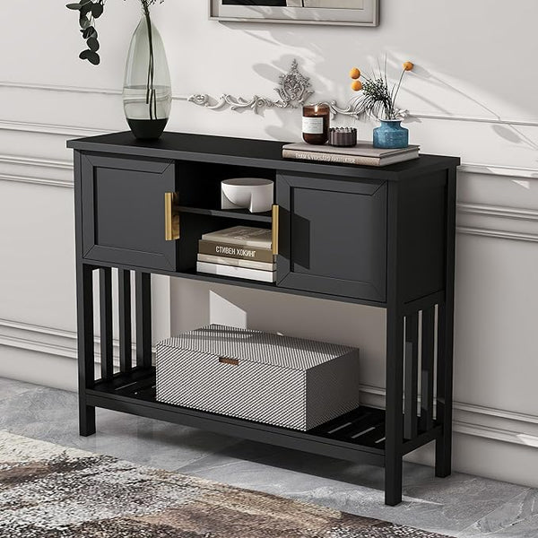 Console Table with Motion Sensor Light & Storage Drawers