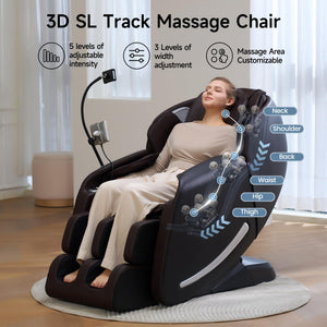 Zero Gravity 3D SL-Track Full Body Massage Chair Recliner