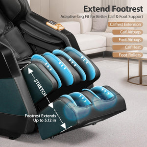4D Zero Gravity Full Body Massage Chair with SL-Track