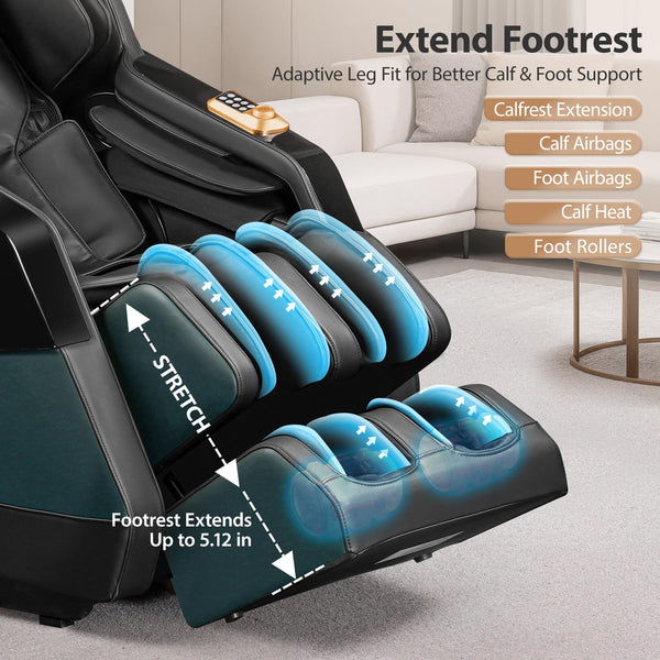 4D Zero Gravity Full Body Massage Chair with SL-Track