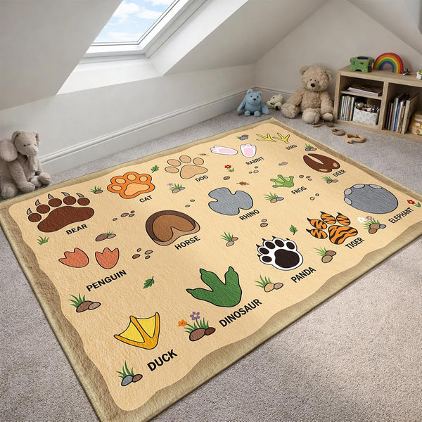 Kids Play Area Rug Non-Slip 5x7 Soft Low-Pile