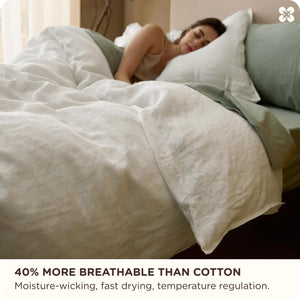 100% Linen Duvet Cover Set – Queen & King