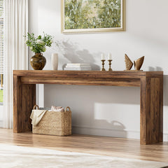 Extra Long Farmhouse Console Table 70.9 Inch