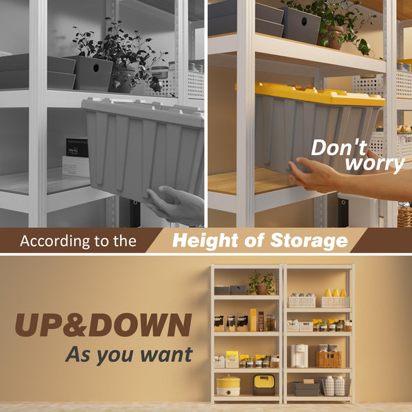 5-Tier Heavy Duty Metal Storage Shelving Unit