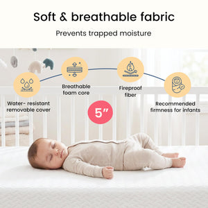 Dual-Sided Foam Crib & Toddler Mattress
