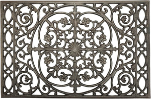 Cast Iron Decorative Doormat – Heavy Duty Outdoor Entrance Mat