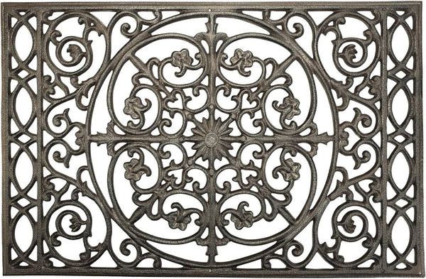 Cast Iron Decorative Doormat – Heavy Duty Outdoor Entrance Mat