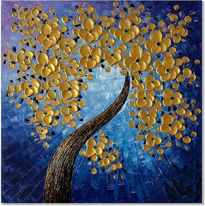 3D Hand-Painted White Floral Canvas Wall Art – Framed, 28x40 Inch