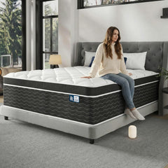 12-Inch California King Hybrid Mattress | Cooling Gel Memory Foam & Pocketed Spring