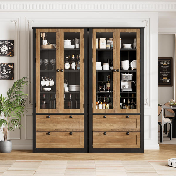 71" Tall Kitchen Pantry Storage Cabinet