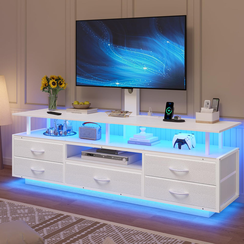 TV Stand with Mount & LED Lights