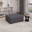 Oversized Corduroy Cloud Ottoman – Rectangle Pouf with 28D Foam