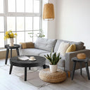 Round Coffee Table Set of 3 – Farmhouse Nesting Tables