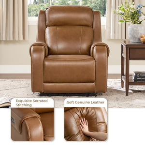 Power Recliner Chair with Adjustable Headrest & USB Ports