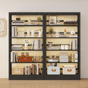 5-Tier Metal Bookcase with Adjustable Shelves