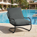 Modern Accent Chair with Metal Frame