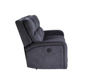 Power Reclining Sofa with USB Charging – Zero Wall Hugger, Grey