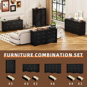 5-Drawer Tall Dresser