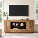 70-Inch TV Stand with Open Shelves and Side Cabinets
