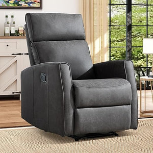 3-Seat Wall-Hugger Reclining Sofa – Grey Fabric