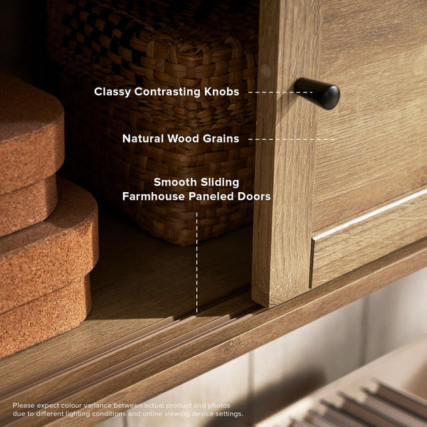 Floating TV Shelf with Wall-Mounted Display & Storage Shelves