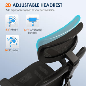 Ergonomic Mesh Office Chair with Flip-Up Armrests