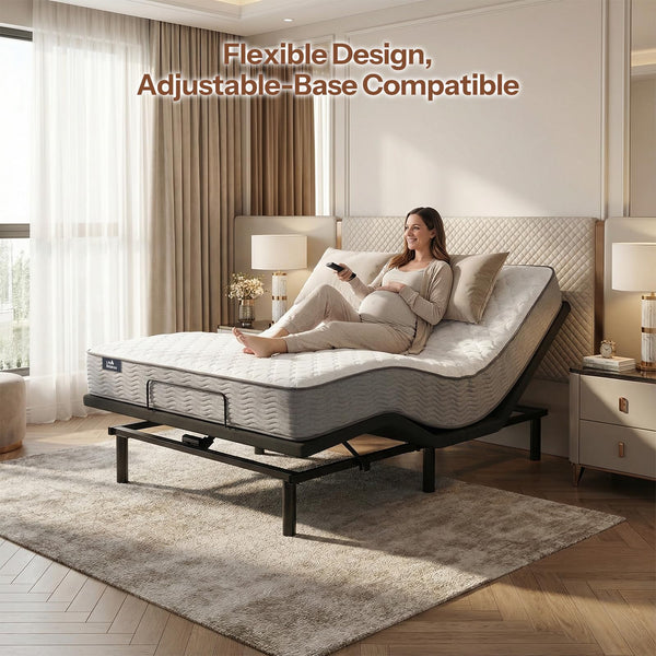 10-Inch Firm Hybrid Mattress with Pocket Coils & Pressure Relief