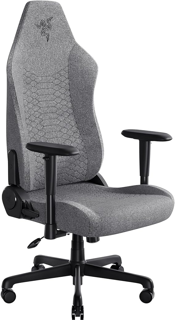 Ergonomic Gaming Chair with Lumbar Support & Fabric Finish