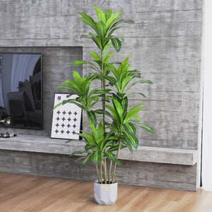 Tall Artificial Dracaena Tree – Indoor Fake Plant Decor