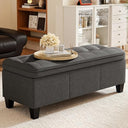 47-Inch Storage Ottoman Bench with Legs