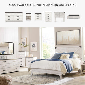 Modern Farmhouse Queen & Full Headboard – Whitewash Crossbuck