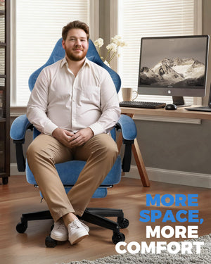Big and Tall Gaming Chair with Footrest