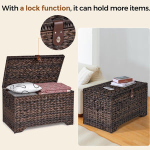 Woven Storage Basket with Lid