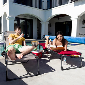 Folding Outdoor Chaise Lounge Chair