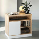 Sliding Door Storage Cabinet with Adjustable Shelves