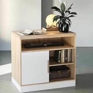 Sliding Door Storage Cabinet with Adjustable Shelves