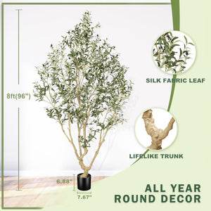 Artificial Olive Tree with Lifelike Fruits