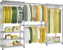 Freestanding Expandable Closet Garment Rack