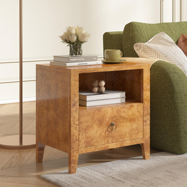 Mid-Century Modern Nightstand with Drawer