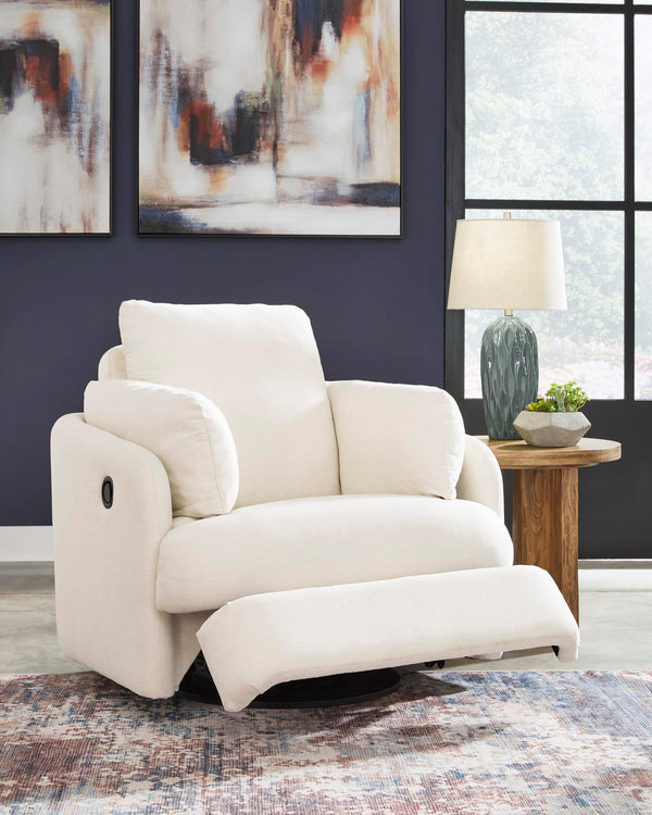 Swivel Glider Rocker Recliner with Hidden Storage – Beige