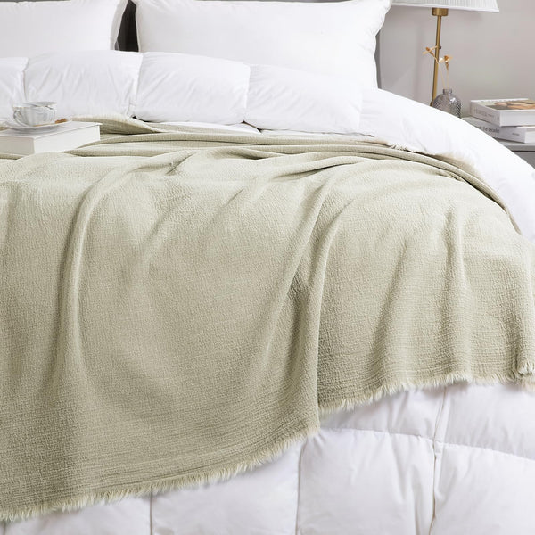 Oversized Linen Blanket – Lightweight Breathable Throw for Bed & Sofa