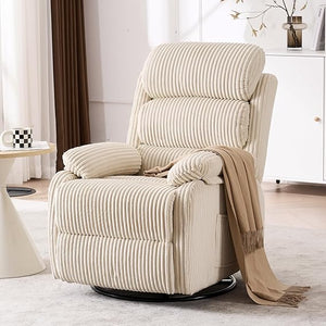 360° Rocking Recliner Chair with Footrest
